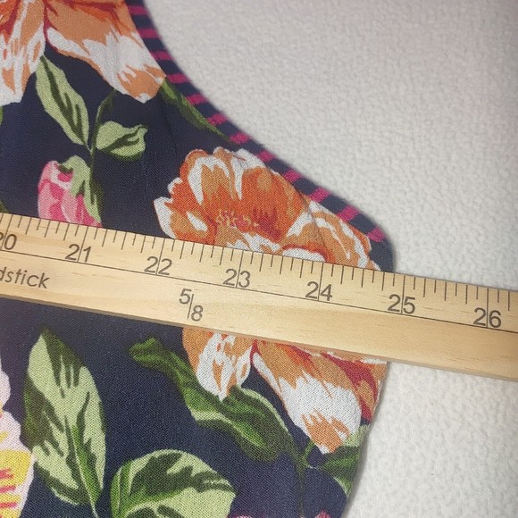 Bobeau Women's Floral Sleeveless Top Size 3X Hi-Lo Blouse Light Weight - Picture 10 of 11